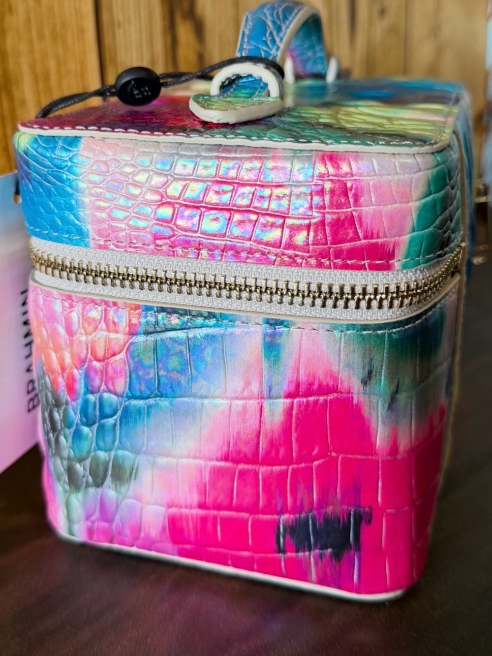 BRAHMIN SMALL CHARMAINE MELBOURNE Makeup Bag Leather IMPRESSION NWT FIRM $ - Picture 2 of 14